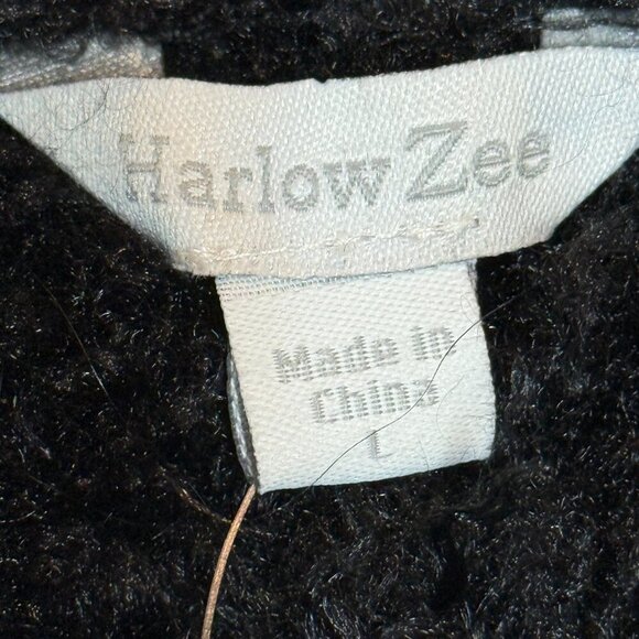 Y2K Rocker Jacket Faux Croc Pattern Black Gold Sherpa Lined Holiday Large - Picture 7 of 11